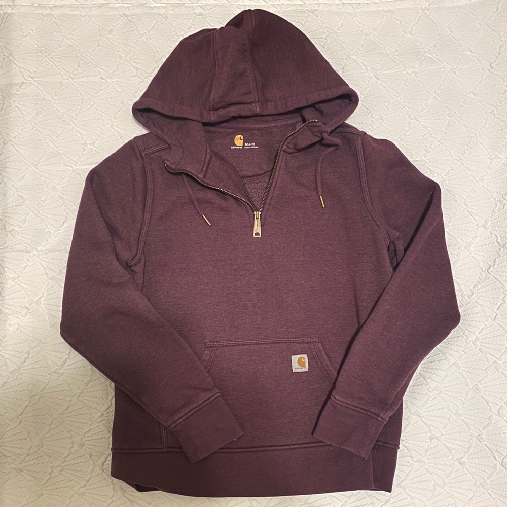 Women’s quarter zip carhartt hoodie  💜